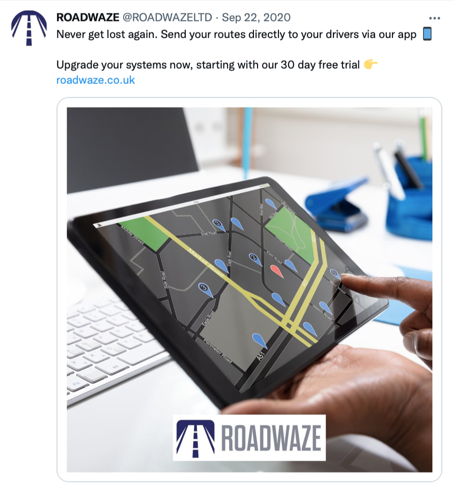 Logistics & Supply Chain social media post example