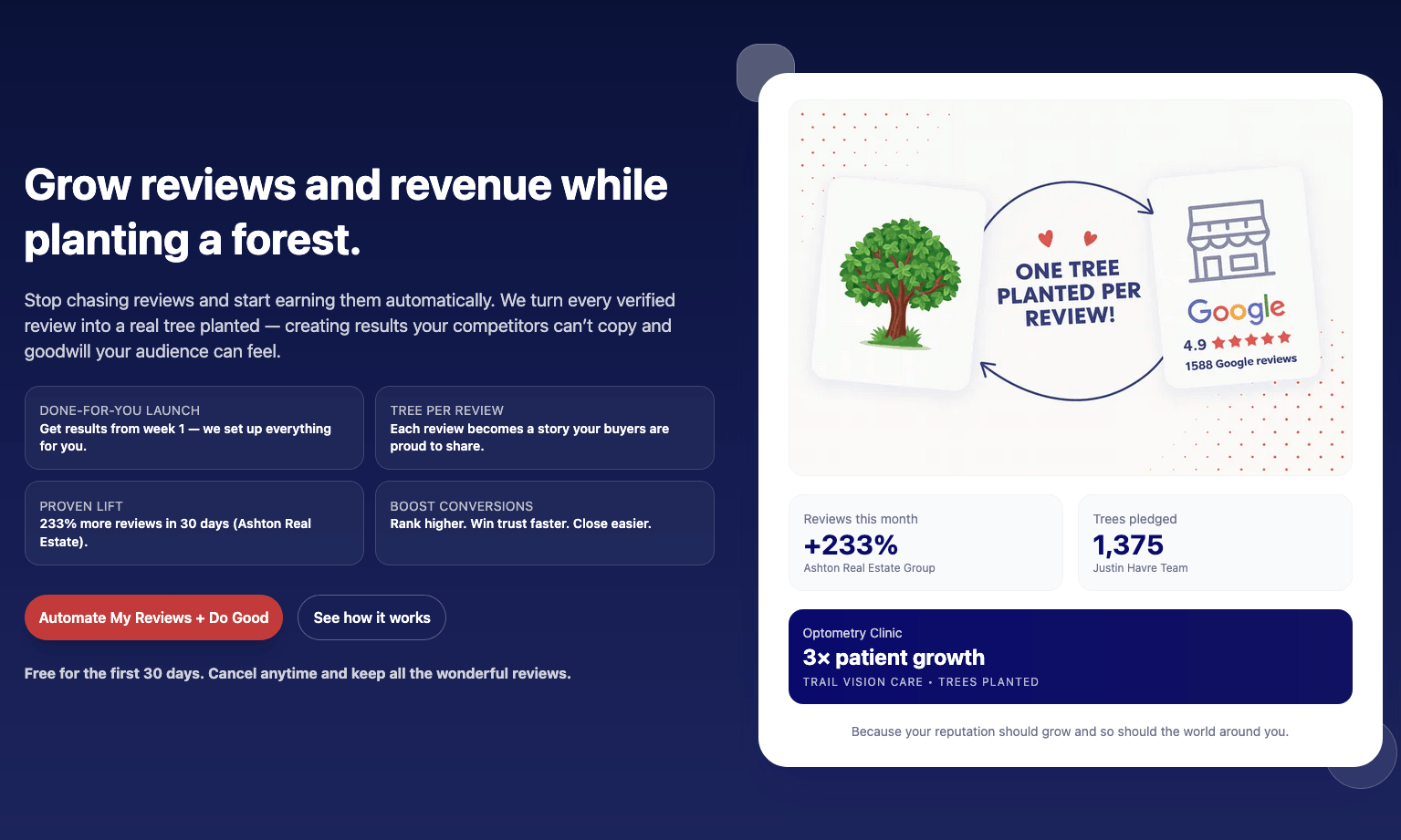 Reputation Detect website screenshot